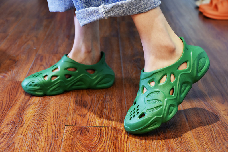 green sport sandals for women